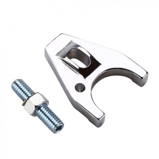 2Sets Chrome Billet Aluminum Distributor Clamp Hold Down for SBC BBC SB BB HEI