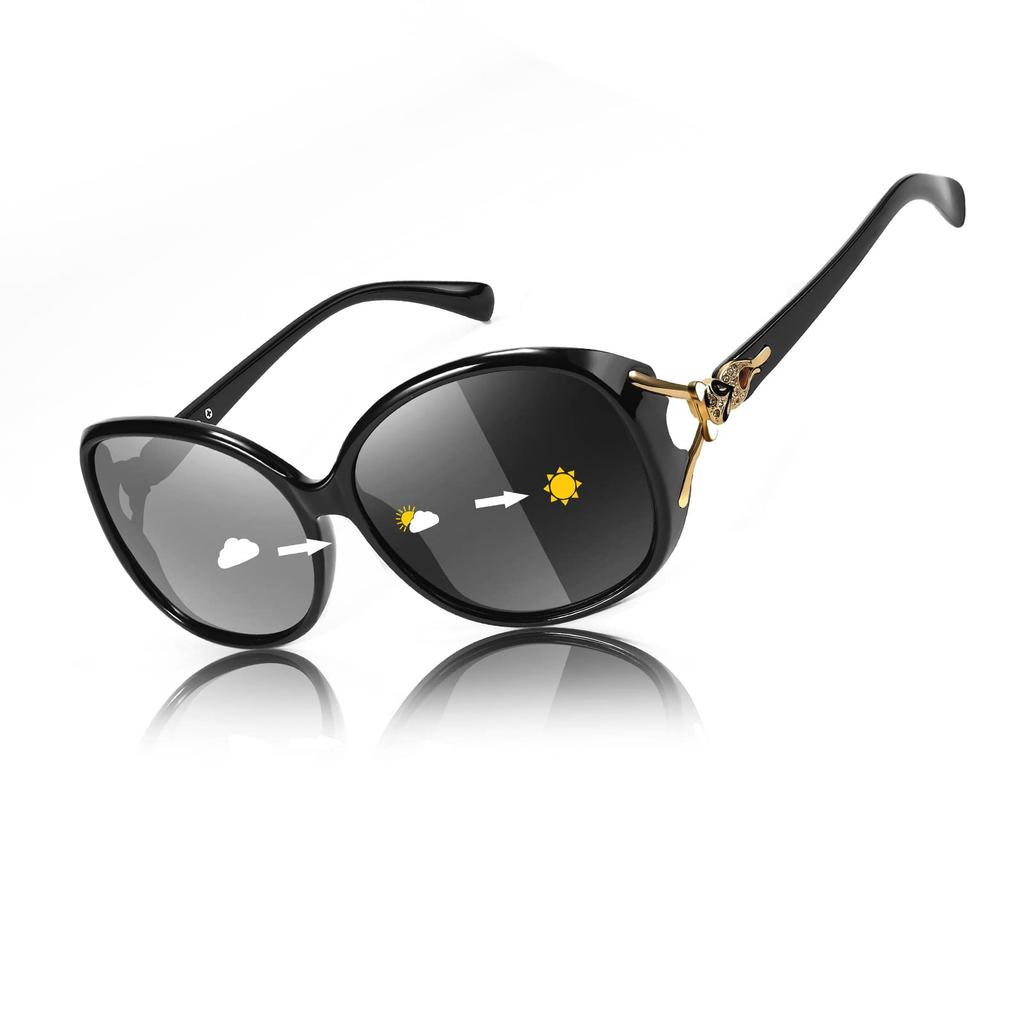 UV For B2730 [FEISEDY] Sunglasses, Polarized, Women's, Photochromic, Discoloration, Fashionable, Protection, Sports, UV400, Lightweight, Driving,