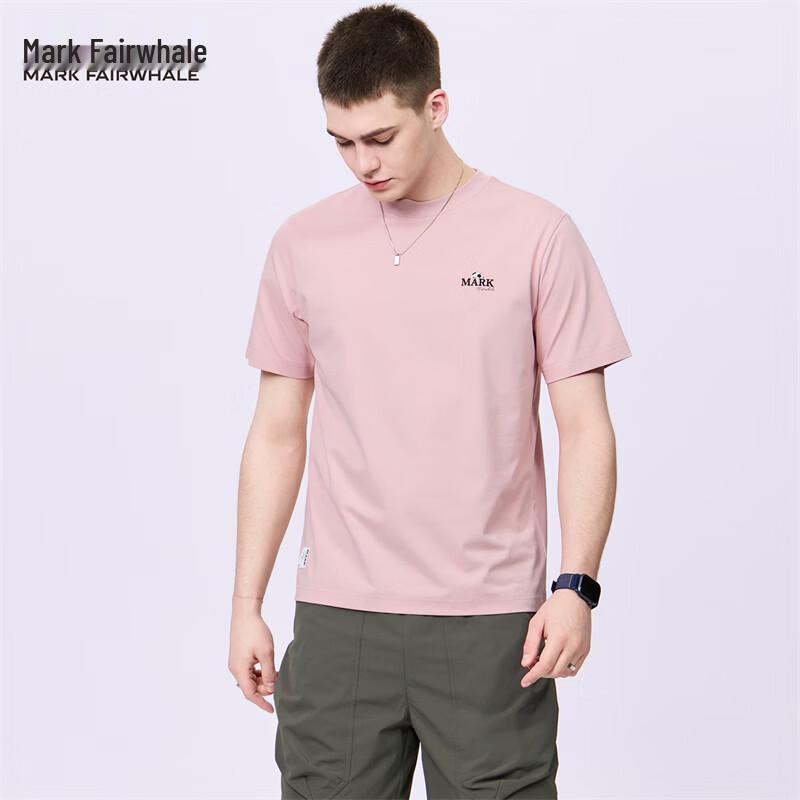Mark Fairwhale Men s Embroidered Round Neck Short Sleeve T-Shirt 3XL