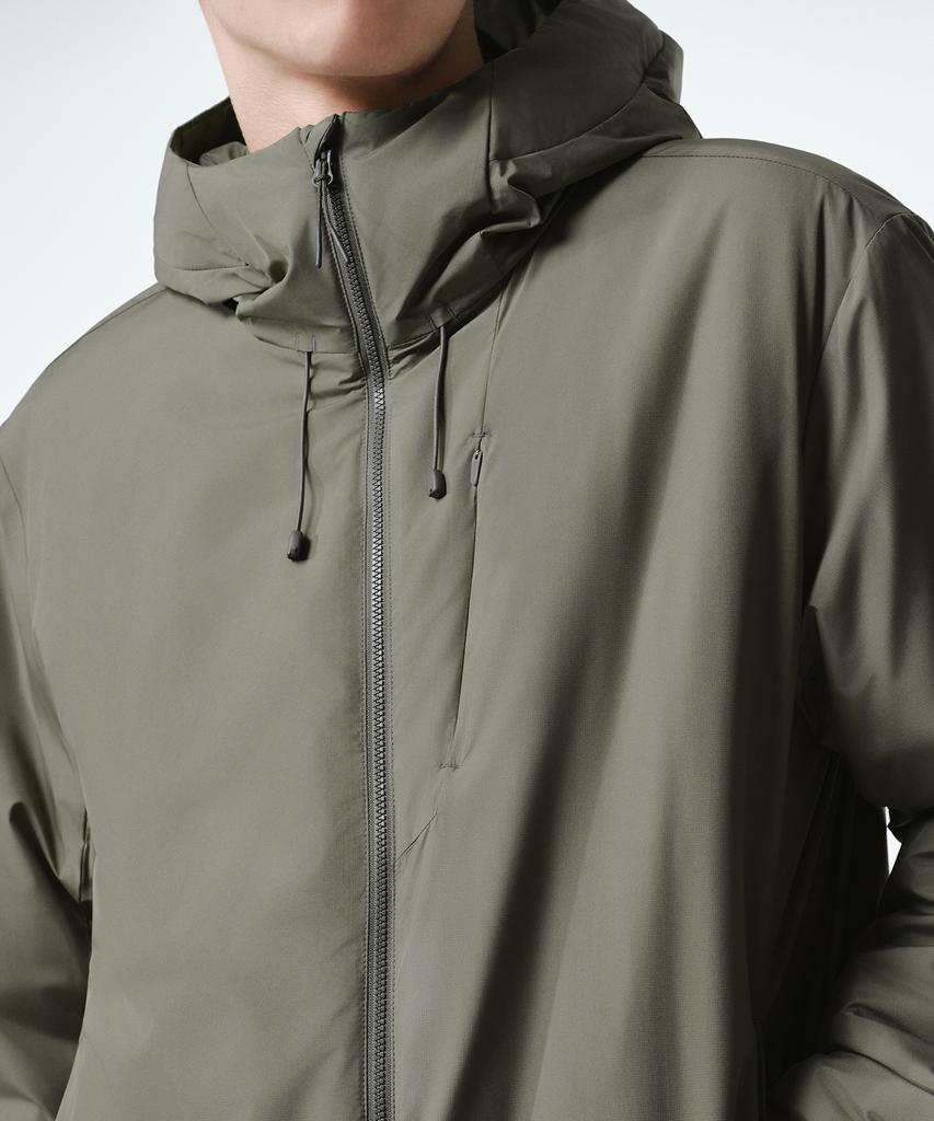 Musinsa Standard [City Leisure] Hooded All-Round Padded Jacket [Khaki Grey]