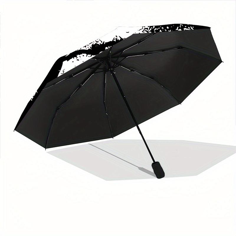 1pc Skull Automatic Opening/closing Umbrella, Foldable Sunshade, Perfect Gift for Friends, Durable Plastic Handle yy250808063