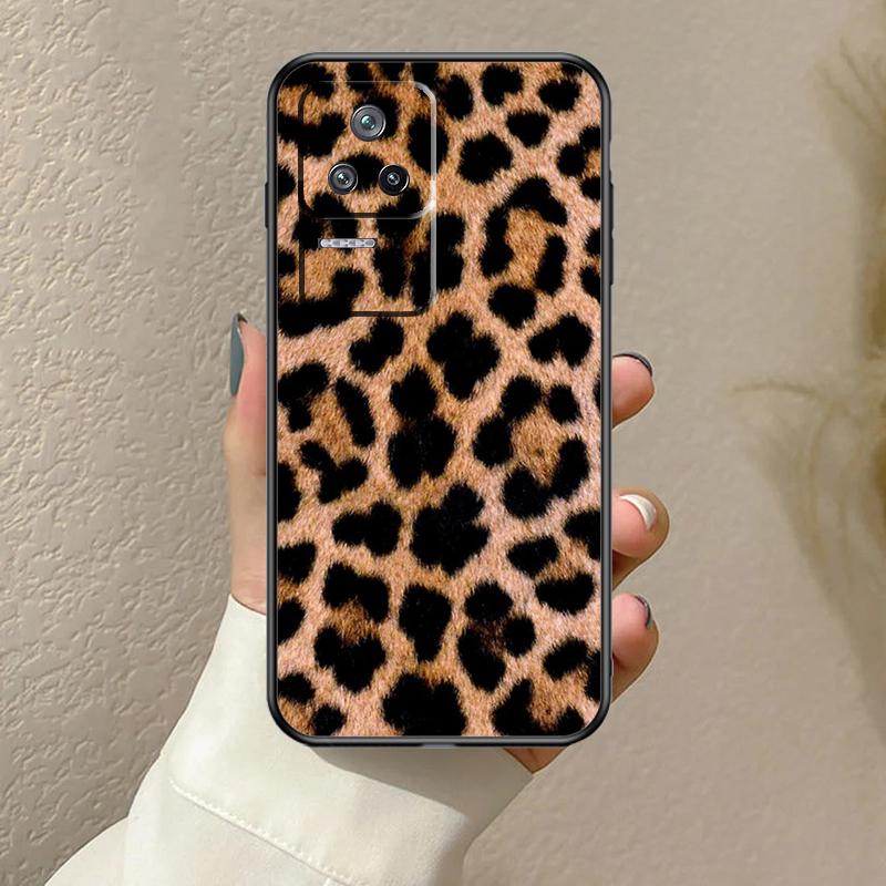 Tan Leopard Case For Xiaomi 13T 14T 15T Pro 13 14 15 Ultra 17 Pro Max POCO F7 F5 F6 X5 X6 X7 Pro Cover