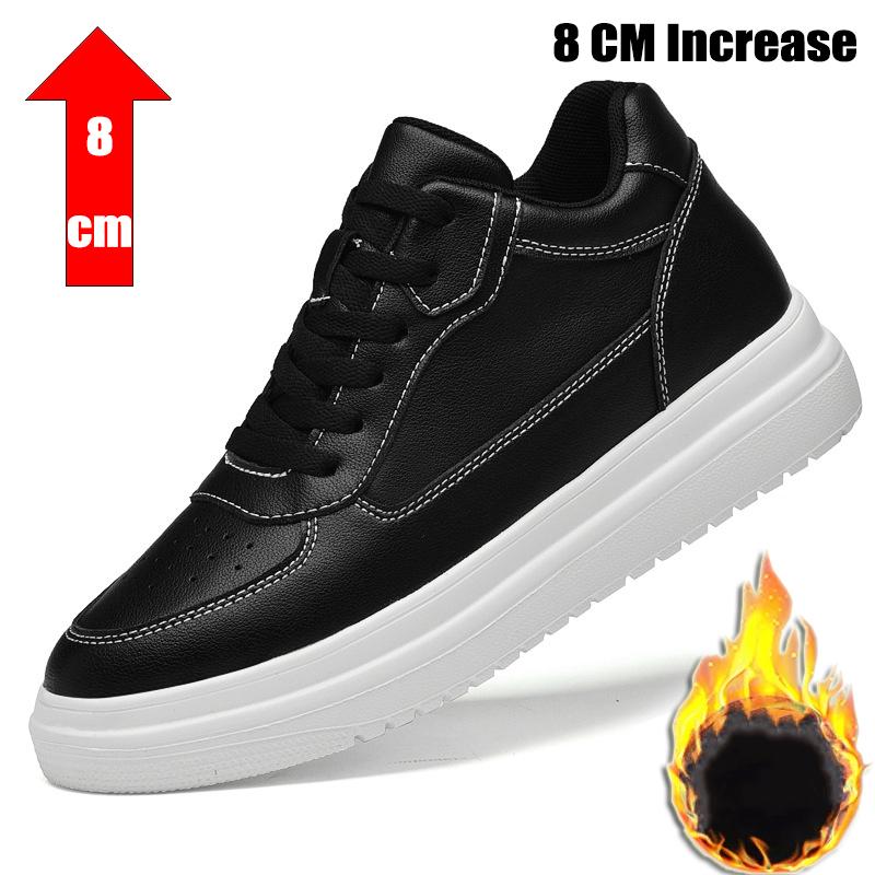 2024 Men Elevator Shoes Heightening Shoes Height Increase Shoes Insoles 6-8CM Man Sneakers Height Increasing Shoes Height Shoes