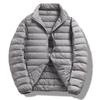 Herbst/Winter Herren Leichte Kurze Daunenjacke – Mit Kapuze und Warm