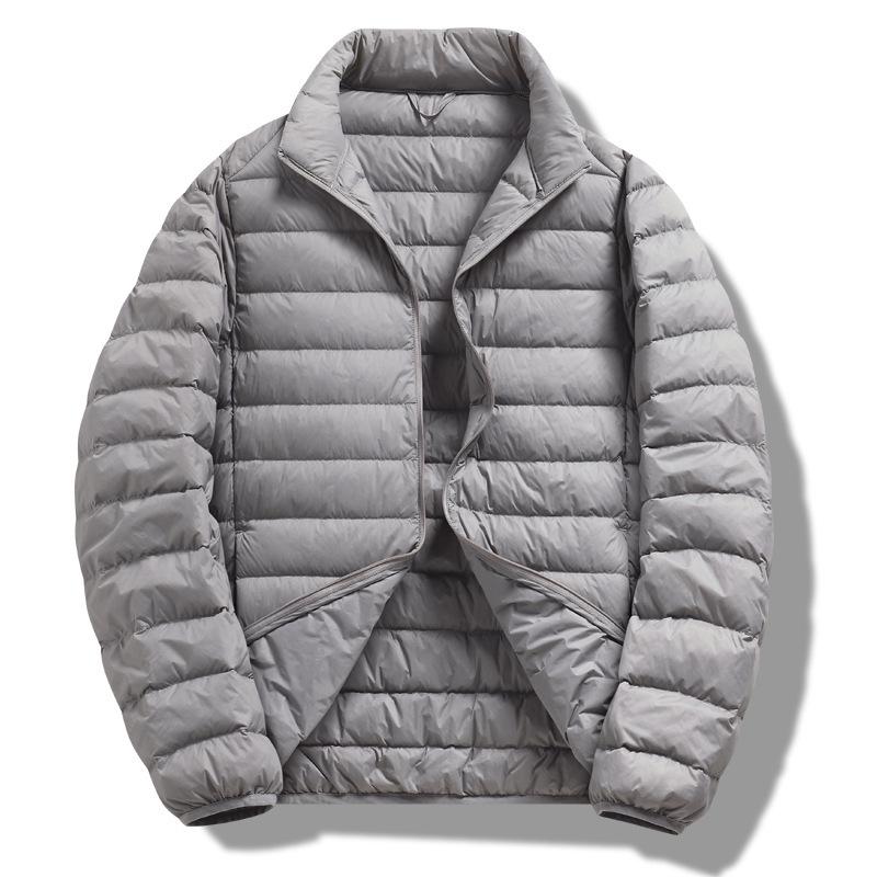 Herbst/Winter Herren Leichte Kurze Daunenjacke – Mit Kapuze und Warm