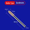 3mm Shank Pneumatic Electric Grinder Set with Cowhide Polishing and Cylindrical Bullet Shape Heads