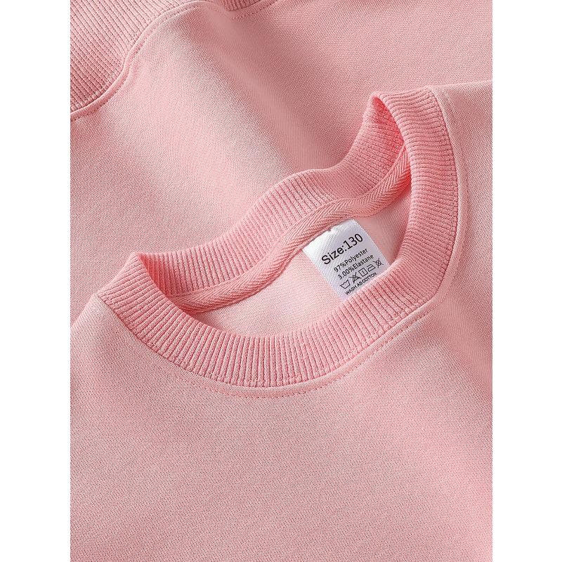 Live with My Heart Cats Ribbon Heart Unisex Crew Neck Fashion Sweatshirt, Autumn and Winter Western Style Top, Children's Long Sleeved T-shirt