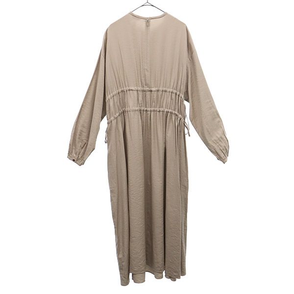 CLANE Long Sleeve Long Dress F Beige Women Used