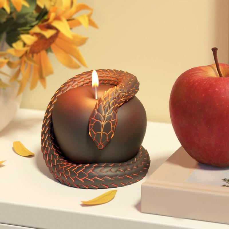 3D Apples Candle Molds DIY Epoxy Resin Molds Silicone Molds Castings Molds Ornament Plasters Molds for Cake Decoration