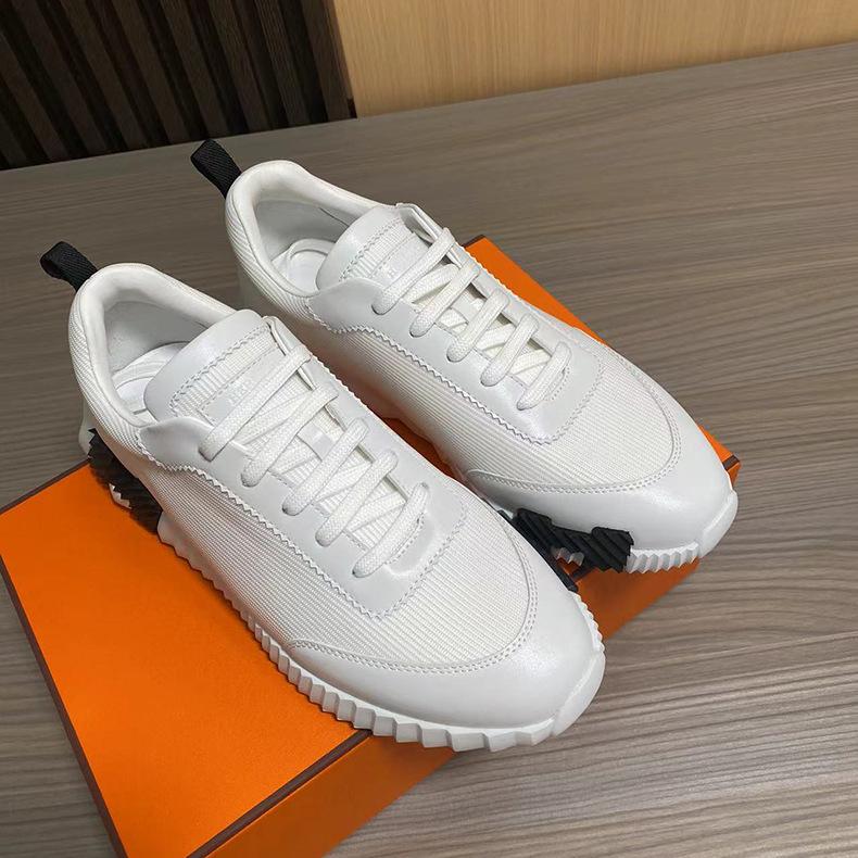 H Home Herren Leder Freizeitsneakers Schwarze Kleine Weiße Schuhe Paar Atmungsaktives Netz Herrenschuhe