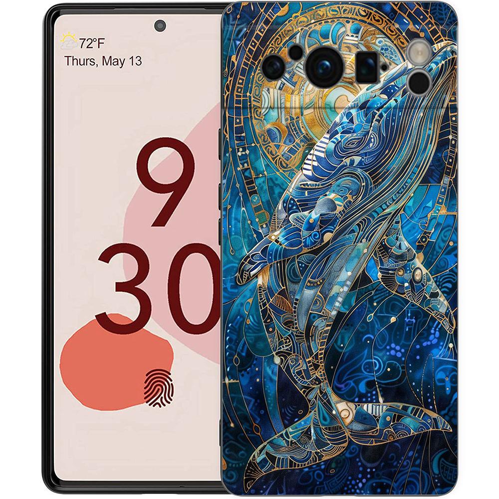 

Чехол для телефона Google Pixel 10 9 8 7 6 7A 6A Pro Ударопрочный Мягкий ТПУ 10 9 Pro XL Защитная Крышка Capas Fundas Синий Океан Рыба Coque Pixel 9 Pro