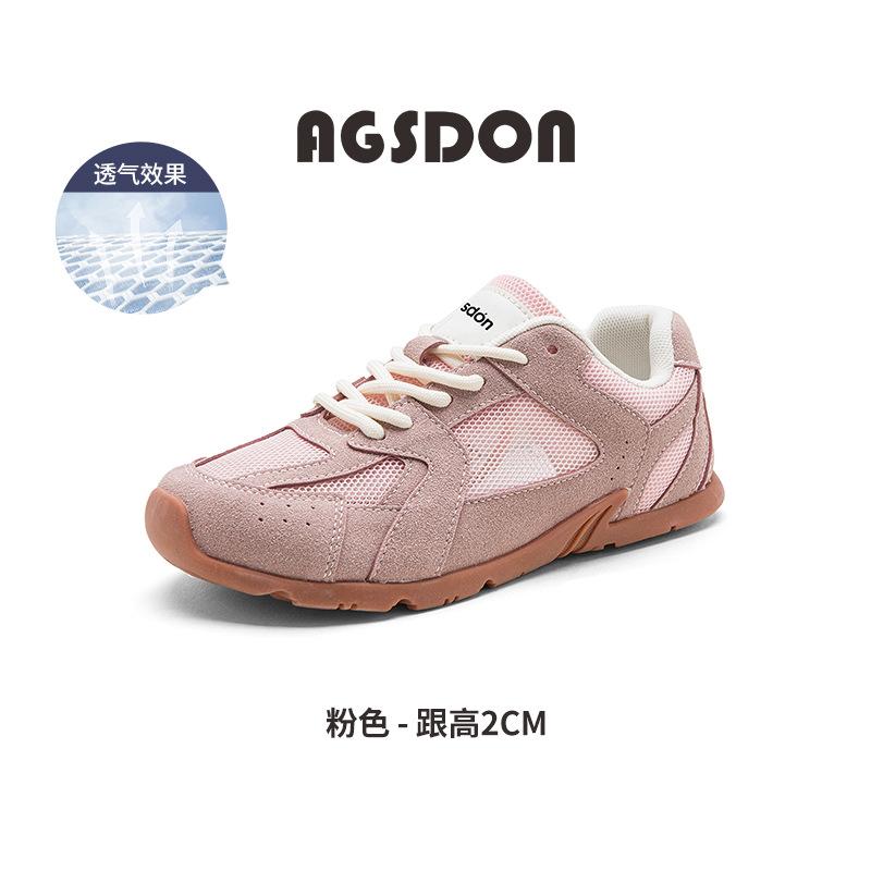 

Augusteng retro German training shoes women s 2025 new summer mesh thin lightweight sports little white shoes Forrest Gump shoes 40