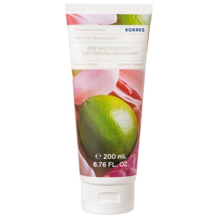 Korres Lait Corps Adoucissant Gingembre Lime 200 Ml