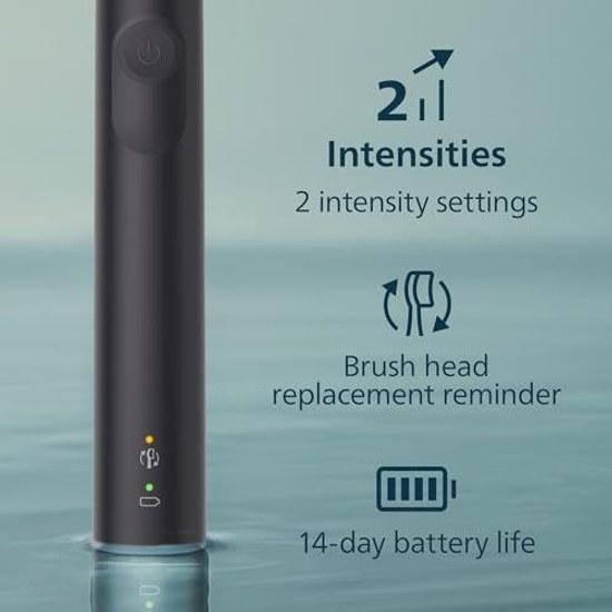 Philips Rechargeable Electric Toothbrush Sonicare 4100 1 Brush Head Black