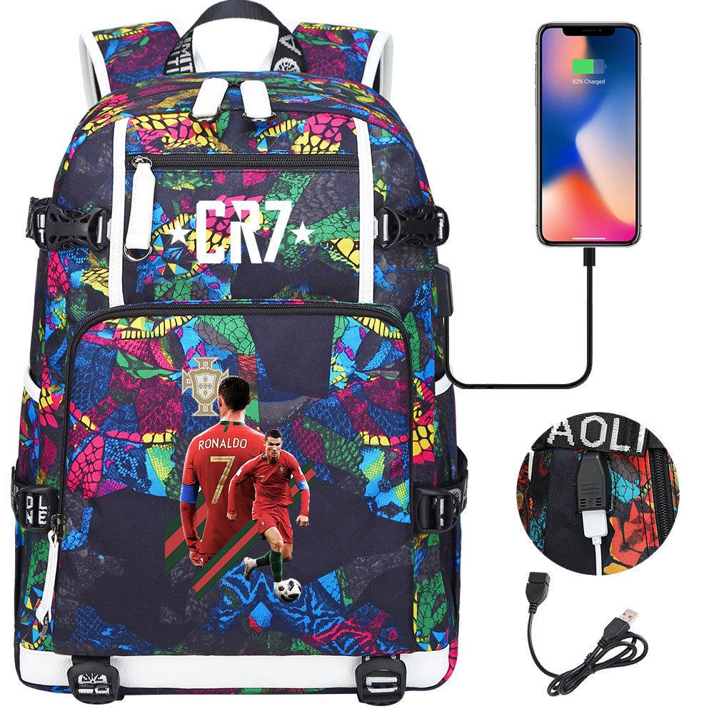 Large Capacity Schoolbag with Shoulder Strap; Student Three-piece Pencil Case Set