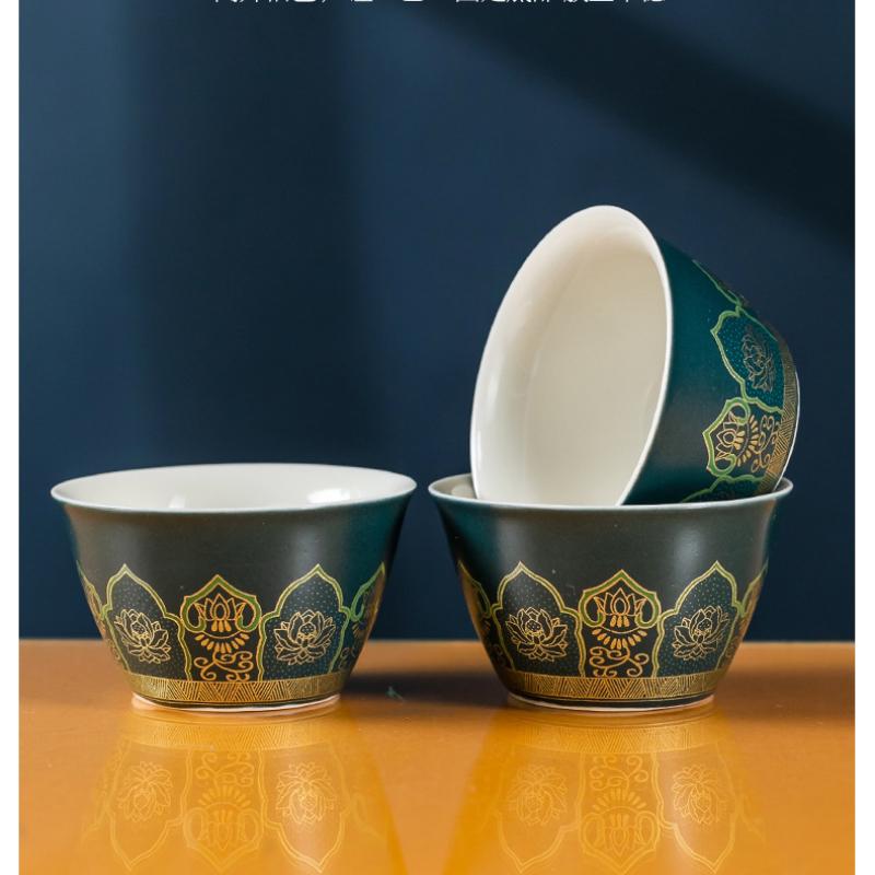 Cestovní čajová souprava, přenosný hrnek Kuaike, jedna konvička, dóza na čaj se třemi šálky, venkovní kempingová konvice na čaj, obchodní konvička