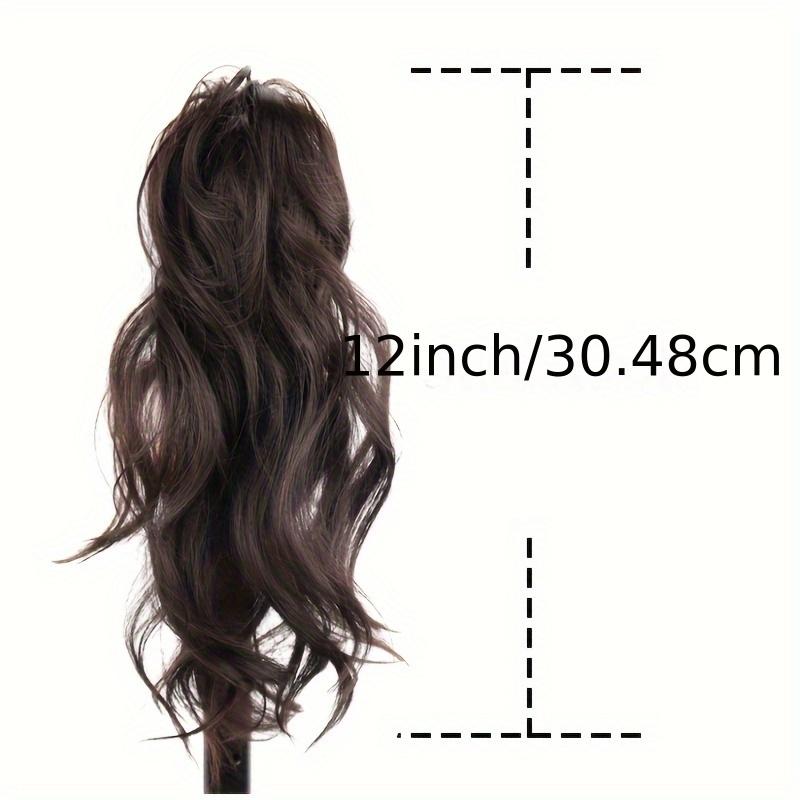 MISS WIG Cola de caballo con garra sintética, cola de caballo ondulada y rizada larga, extensiones de cabello con Clip, peluca Natural para mujer, uso diario