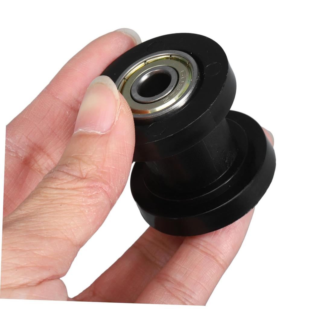 ibasenice 2pcs Chain Tensioner Chain Roller Tensioner Bearing Wheel Guide Roller Chain Slider Guide Roller Wheel Roller Bike Chain
