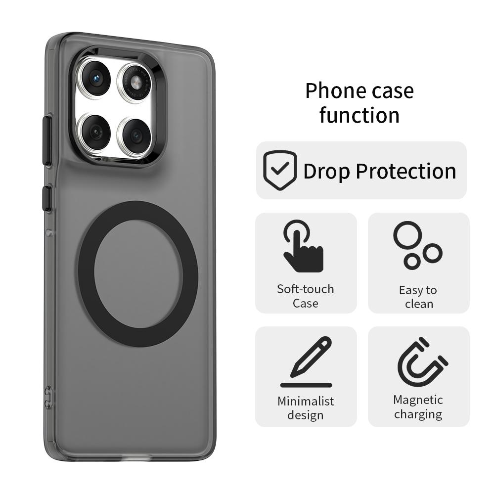 For Motorola Moto Edge 60 Fusion 5G Case Magnetic Matte Translucent Case For Moto Edge60 Fusion Magsafe Wireless Charger Cover