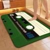 VIKAMA Retro Tape Bathroom Rug Fun Anti-Slip Design Durable Wear-Resistant Entryway Rug For Bathroom Doorway Dry Zone