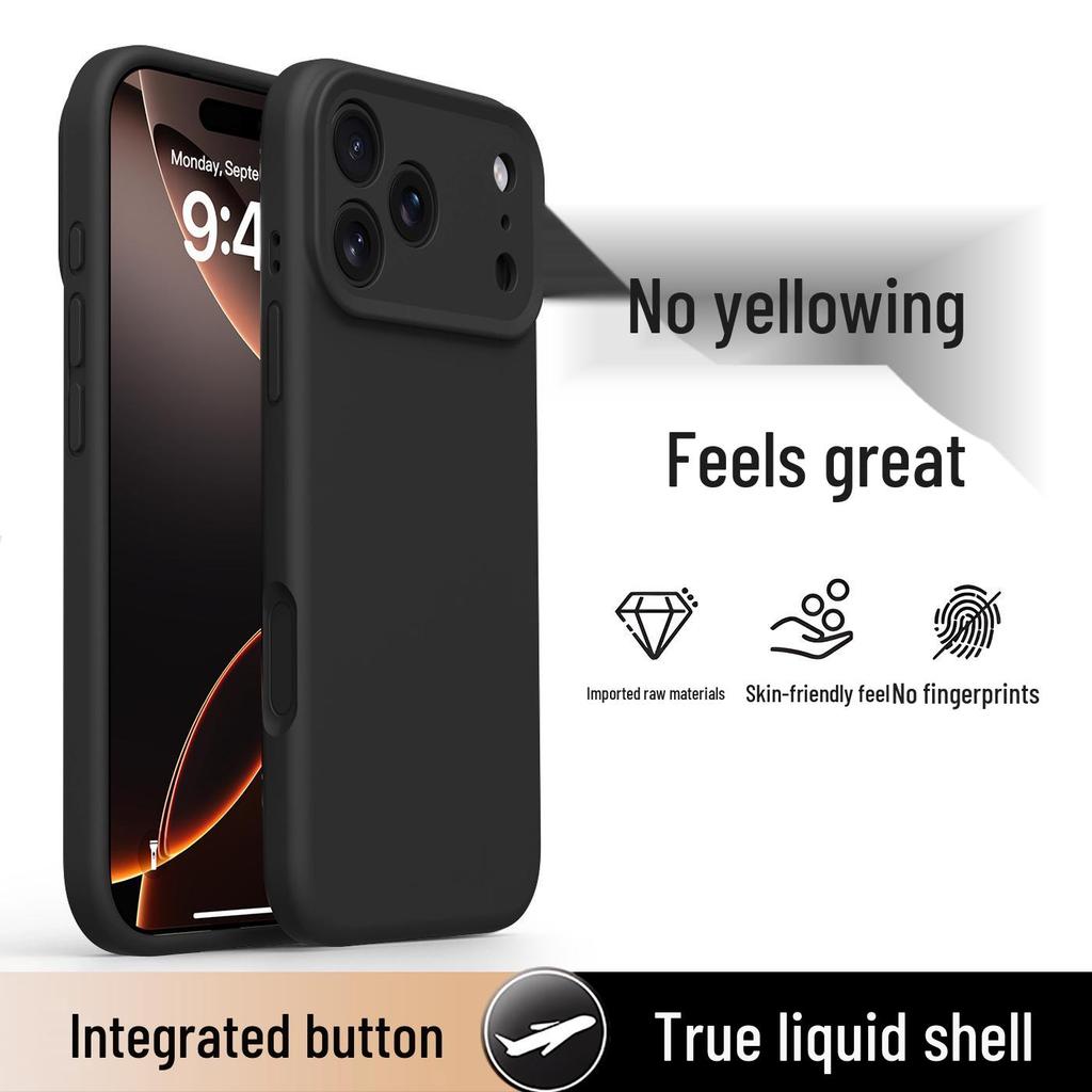 iPhone 17 Pro Max Full Coverage Silicone Case with Integrated Buttons