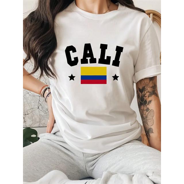 Camiseta Com A Bandeira Da Colombia De Cali S