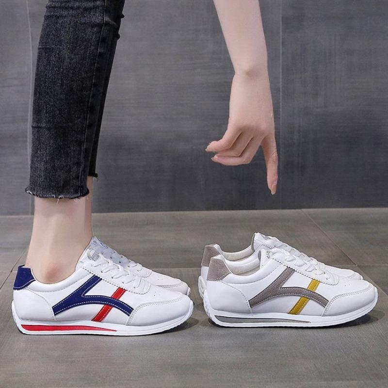 Foreign trade white shoes wholesale 2025 new round head color matching flat baseplate shoes student sports and leisure Forrest Gump women's shoes
