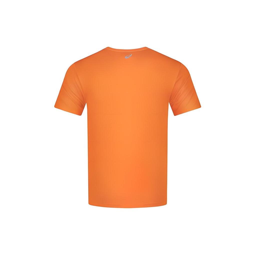 Asics Round Neck Comfortable Breathable Sports Short Sleeve T-Shirt Men Tops Bright-Orange 2011C975-800