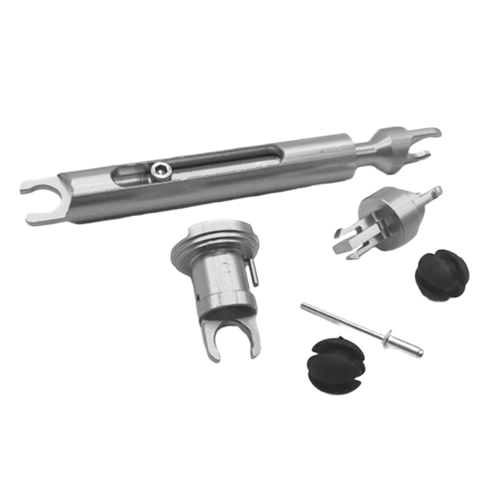 

Front Grille Connecting Tie Rod Repair Kit for Vehicle Bonnet Hood Catches Release Handle Lever Pull Opener Rod 1 серебряный