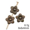 Bead Material Jewelry & Accessories Flower Small Hole Beads Spacer Accessories Parts Beads Jewelry Making Findings For Diy