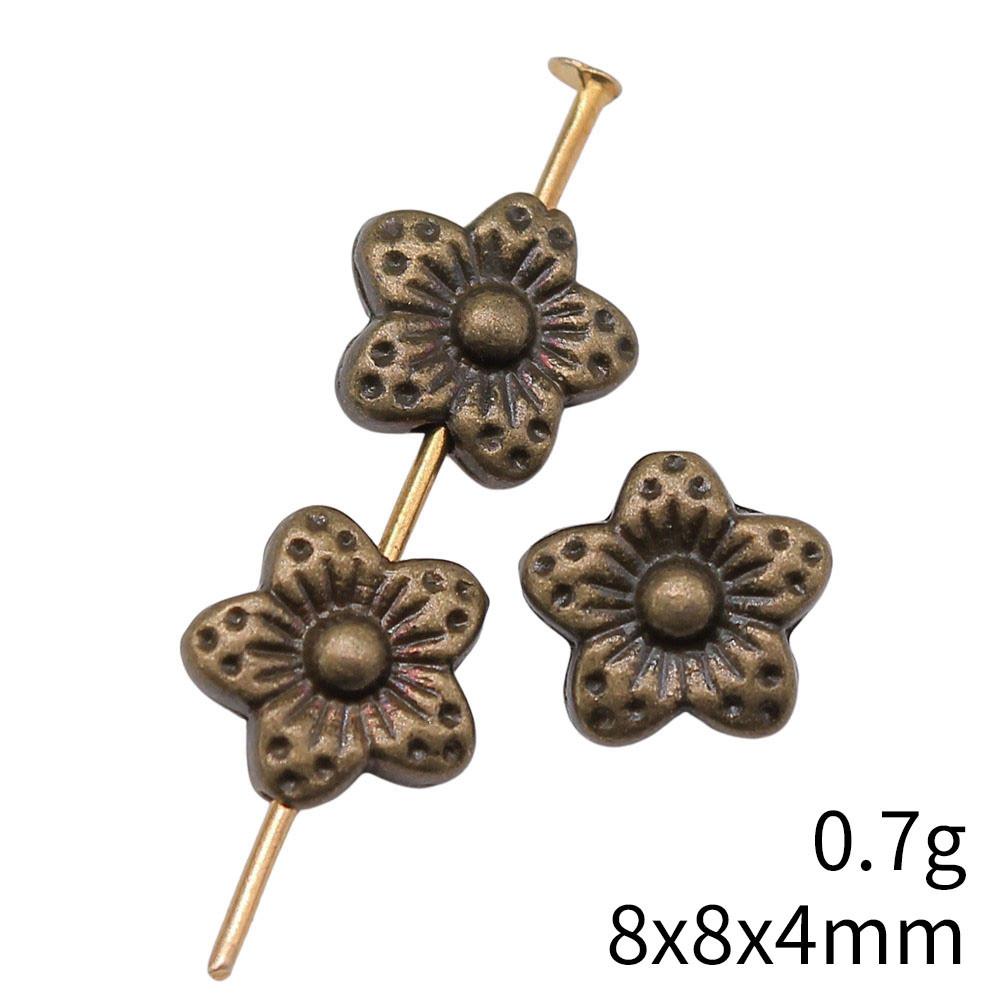 Bead Material Jewelry & Accessories Flower Small Hole Beads Spacer Accessories Parts Beads Jewelry Making Findings For Diy
