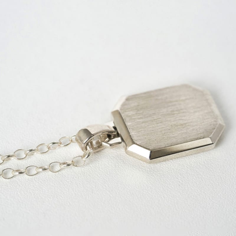 LECLAT OCTA EDGE NECKLACE SILVER/VERMEIL