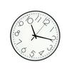 8 Zoll Leise Wanduhr Ohne Ticken Dekorativ Leicht Ablesbare Runde Wanduhr für Zuhause Wohnzimmer