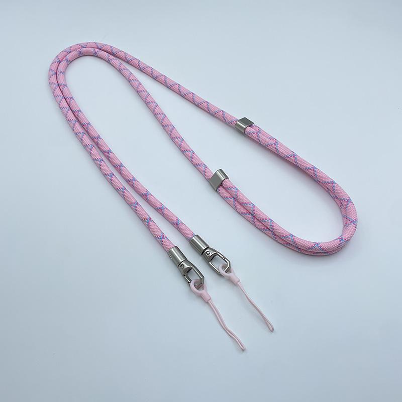 Length 160cm Phone Lanyard Adjustable Detachable Neck Cord Crossbody Strap Carabiner Pendant Card Key for iPhone 17 Pro Max 16