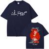 Rapper Lil Peep Hellboy Album Grafica Maglietta Uomo Donna Hip Hop Moda Streetwear Abbigliamento Maschile Casual Oversize Maglietta in Cotone