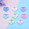 Colorful Resin Heart Earrings & Phone Case Pendants - Cute DIY Jewelry Accessories