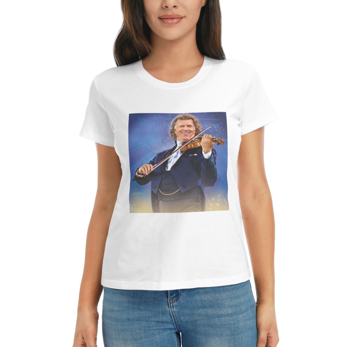 Women TShirt Andre Rieu Best Of Andre Rieu Summer Short Sleeve Tees Round Neck Cotton T Shirts Clothes Tops Streetwear S
