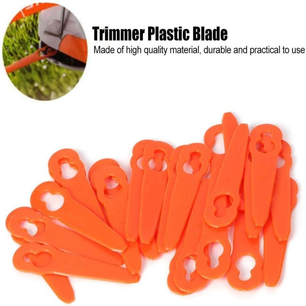 24 Pcs Replacement Part Trimmer Blades Nylon Trimmer Head Replacement Blades  Garden Lawn Trimming
