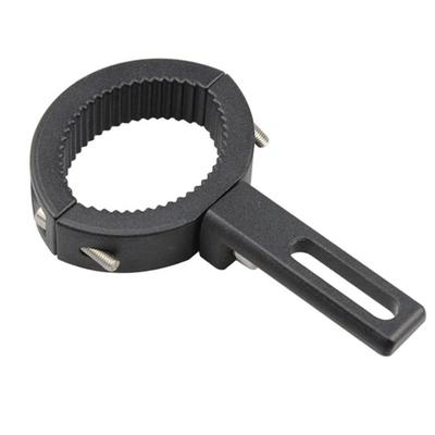 Supporto Morsetto Staffa Montaggio Barra Luminosa per Moto Nero Lucido Ammortizzante Processo di Ossidazione Gomma Antiruggine per Moto