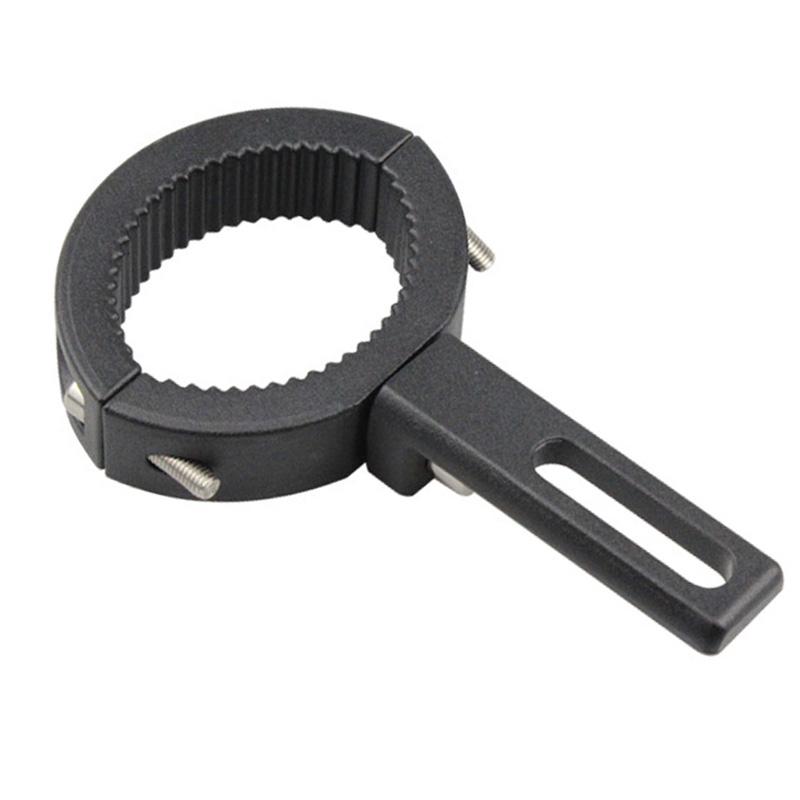 Motorcycle Light Bar Clamp Mount Bracket Bright Black Shockproof Oxidation Process Rubber Rustproof for Motorbike