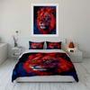 Fiery Lion Head Artwork. Bedding Sets Duvet Cover Sets Duvet Covers Pillowcases(1 * Duvet Cover 2 * Pillowcases Without Duvet Insert)
