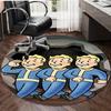 1pc NUKA-BOMBS Fallout1 Design Printed Area Round Carpet for Bedroom Living Room Home Decor Rugs Mat Non Slip Mat Rug for Bedside