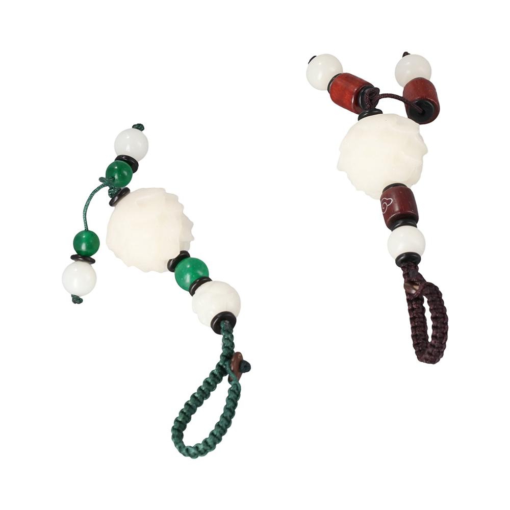 Phone Chain Hang Rope Good Luck Mobile Phone Lanyard Bodhi Lotus Keychain Car Key Pendant Key Chain