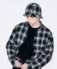 Koldeubeullaengkis Oversized Six-Panel Cotton Bucket Hat Black Check