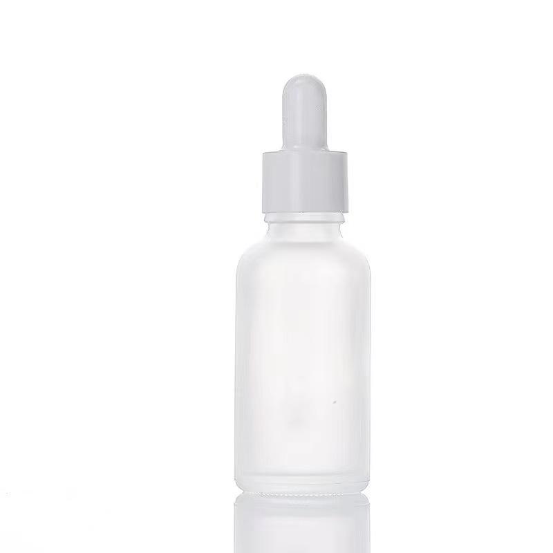 Frosted Glass Dropper Bottle 10ml - Empty Essential Oil & Cosmetic Dispenser