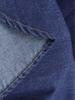 European Retro Dark Blue Denim Shirt for Women - Early Spring 2026 Fashion, Loose Fit with Lapel Collar.