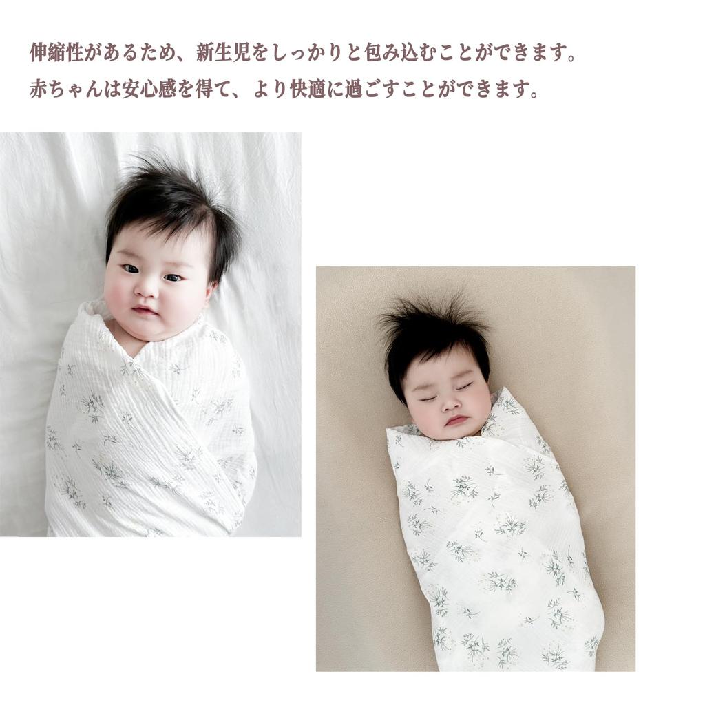 Baby Double Cotton 100cm X Baby Nursing Baby Gift Swaddle, Gauze, 100cm, Blanket, Cover, Absorbent, Quick-Drying, Newborn,