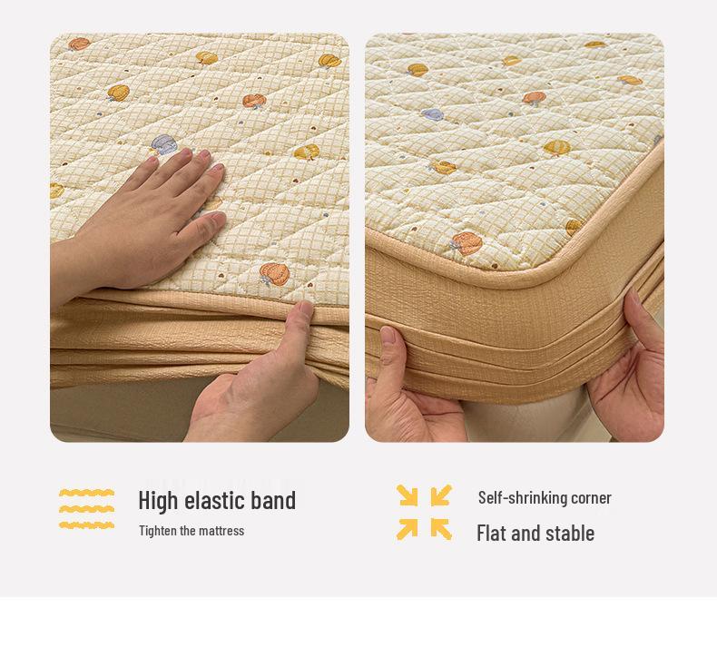 Retro Crinkle Cotton Quilted Fitted Sheet Set - 3 Piece 2025 Edition