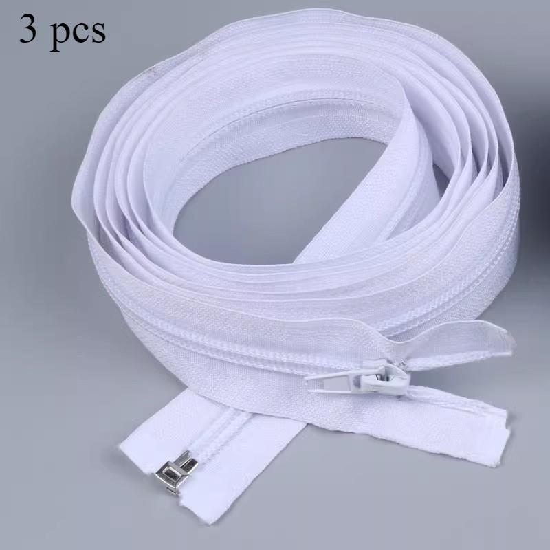 3 Stück #5 Nylon-Reißverschlüsse, 1,8 Meter langer Reißverschluss für DIY-Sofakissenbezüge, Bettwäsche-Bettbezug-Ersatzreißverschluss, Näh-Bastelbedarf
