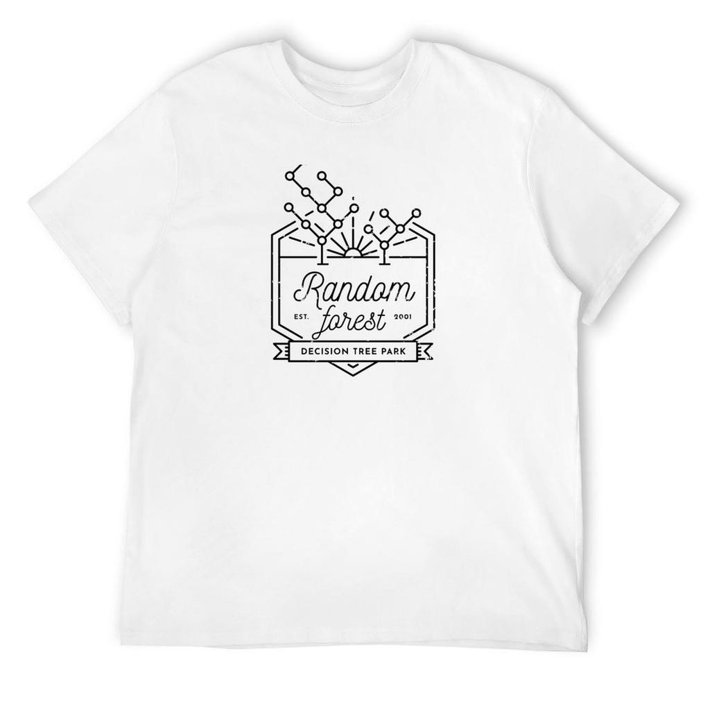 Random Forest (Black Lines) T-Shirt Aesthetic Clothes Blouse Men Graphic T Shirts